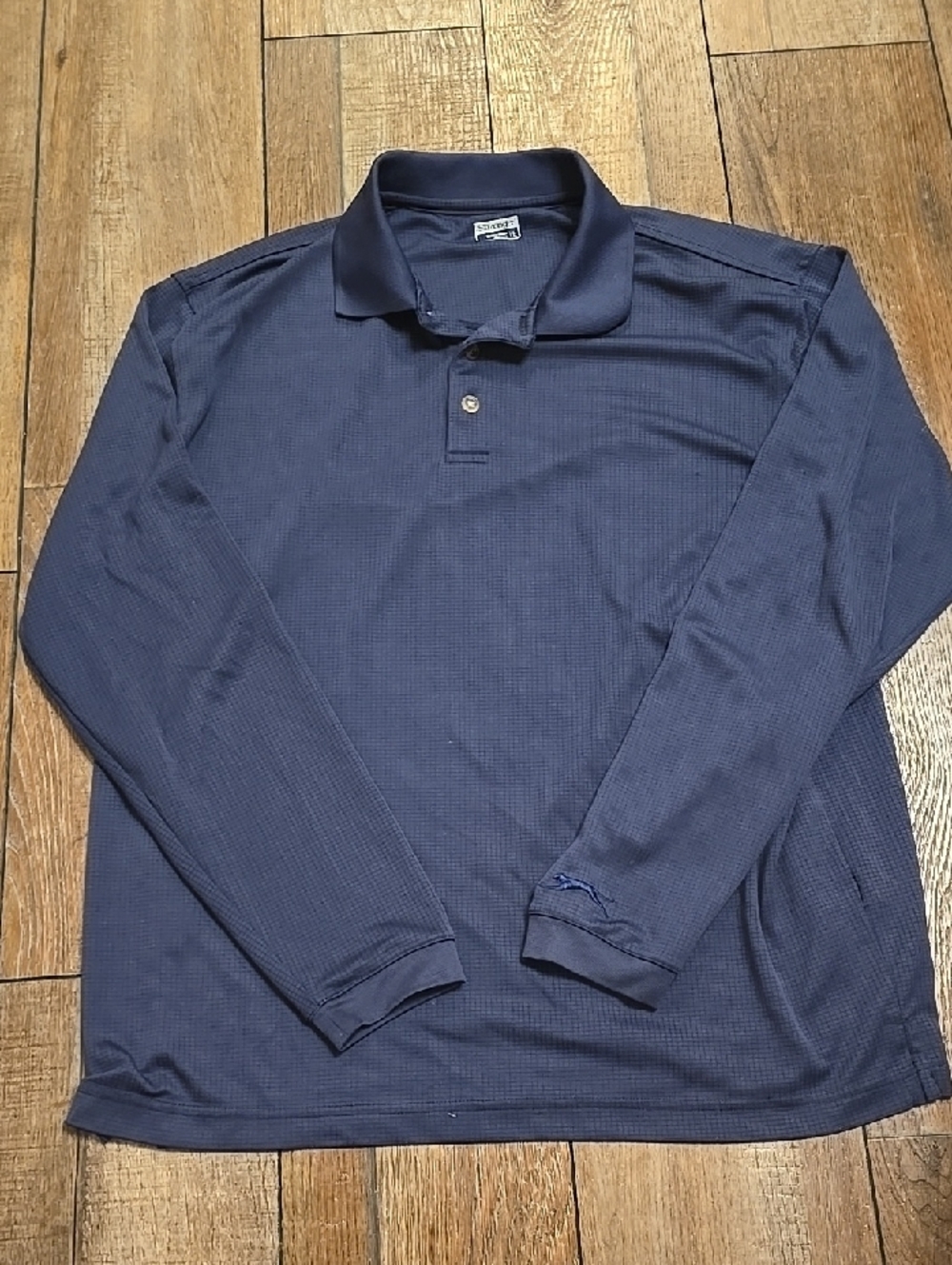 Slazenger Men's Long-Sleeve Navy Polo